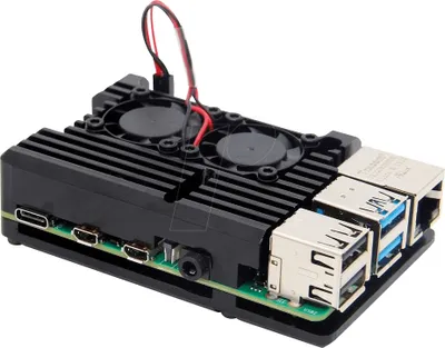 Zdjęcie produktu dla Joy-iT Armor Case Block Active, Etui, Raspberry Pi, Raspberry Pi, Stal nierdzewna, Aluminium, 87 mm
