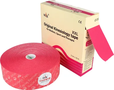Produktbild von NASARA Kinesiologie Tape 5cm x 32m : Pink Farbe: Pink
