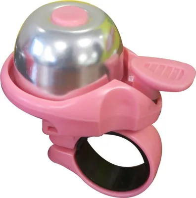 Produktbild von On Bike Mini Universal-Fahrradklingel aus Stahl rosa/silber