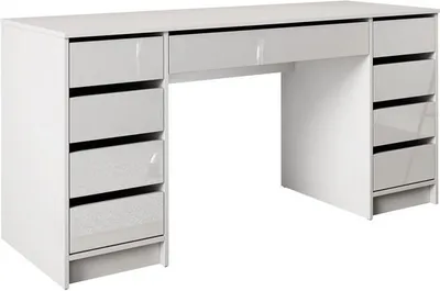 Immagine prodotto di Scrivania CONALL - bianco / bianco lucido