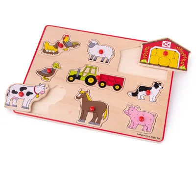 Obrázek produktu pro Bigjigs Toys Vkládací puzzle Farmářský statek