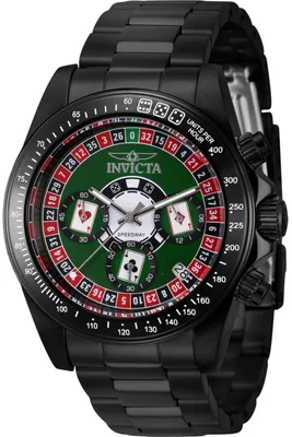 Produktbild von Invicta Speedway 44645 Herrenuhr - Quarzwerk - Edelstahl mit grünem Zifferblatt - 39 mm
