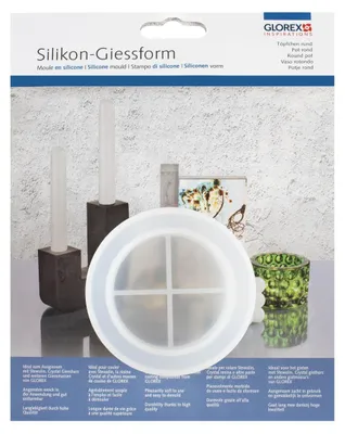 Produktbild von Glorex Silikon-Form Töpfchen rund