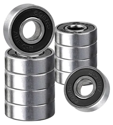 Productafbeelding van Skateboardlagers kogellagers 608 2RS - 10 stuks - Abec-9 - Zwart - Voor skateboard en rolschaats
