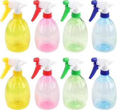 Obrázok produktu pre Postrekovače z plastu, objem 500 ml, 8 kusov, s nastaviteľnými tryskami, vhodné na rastliny a na čistenie
