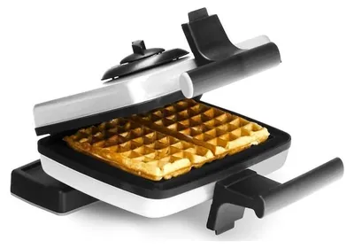 Produktbild von Frifri FRI022810012GRP, 2 Waffel(n), Rechteckig, Schwarz, Grau, Aluminium, Kunststoff, 1200 W
