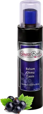 Produktbild von Balsamico Creme Cassis 0,26L 3% Säure mit original Crema di Aceto Balsamico di Modena IGP.