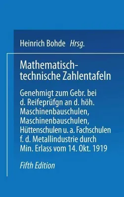 Produktbild von Mathematisch-technische Zahlentafeln