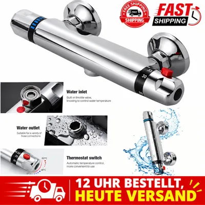 Produktbild von Thermostat-Duschmischer aus hochwertigem Messing, präzise Temperaturregelung
