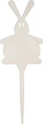 Produktbild von Set 5-tlg. Stecketikett Hase, Farbe:Creme
