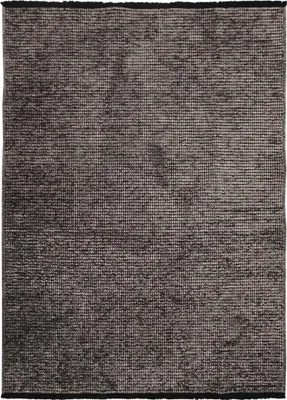 Immagine prodotto di Tappeto in cotone a tessitura piatta in nero e antracite chiaro 120x170