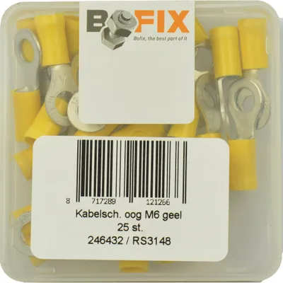 Produktbild von Bofix -Kabelschuh -Amp -Auge M6 Yellow (25st)