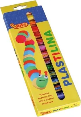 Obrázok produktu pre JOVI 90/15 JOVI Knete PLASTILINA farbsortiert 15 Farben je 15,0 g