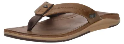 Image de Reef Leather Offshore  Teenslippers - Cognac - Maat 42