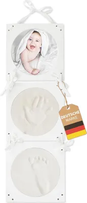 Productafbeelding van Set voor het maken van een afdruk van hand- en voetjes van een baby | 3D-gipsafdrukset
