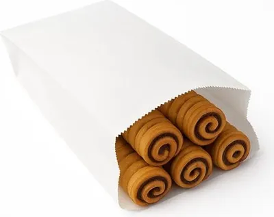 Produktbild von Papiertüten, gefaltet, weiß, 150 x 300 mm, 1000 Stück