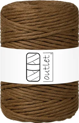 Produktbild von Schokoladenmilch Baumwoll-Makramee-Kordel 5mm 100m OUTLET