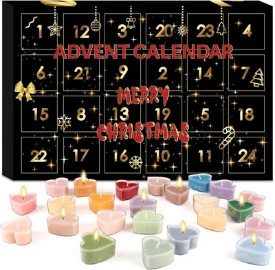 Produktbild von Adventskalender 2025 24 Duftkerzen Aromatherapie Geschenk für Damen