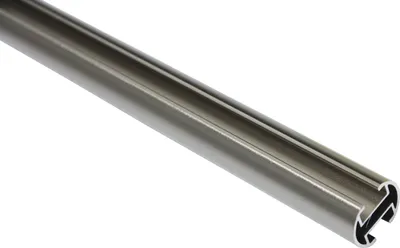 Produktbild von Gardinia Gardinenstange mit Innenlauf II Ø 20 mm edelstahl-optik 200 cm
