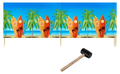 Image de Brise-vent et brise-vue Ladeheid Strand LAEX001 (planches de surf, 4 m)