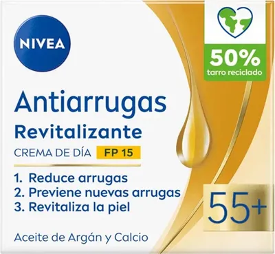 Image de NIVEA Anti-Wrinkle 55+ Revitalizing Day Cream SPF 15 50ML