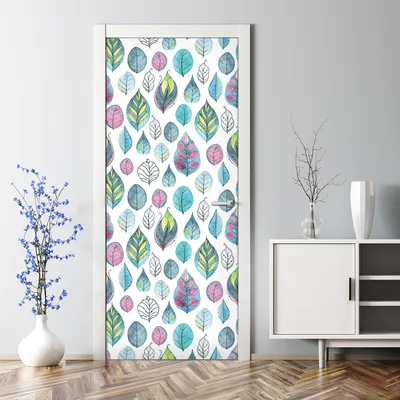Produktbild von Dekorative Türposter selbstklebend Klebefolie Wandaufkleber Tür dekoration Orangenmohn 70 x 200 cm