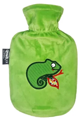 Produktbild von Wärmflasche für Kinder 0,8L mit Chamäleon-Bezug