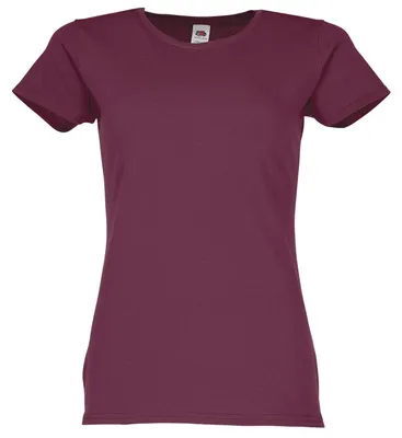 Produktbild von Fruit of the Loom Ladies Iconic 150 T-Shirt Farbe: burgund Größe: L