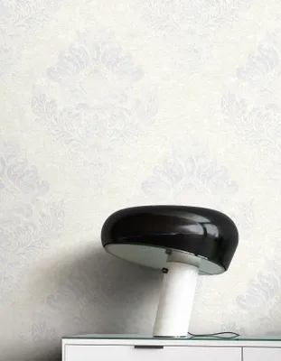 Produktbild von NEWROOM Tapete Weiß Vliestapete Ornament - Barocktapete Barock Grau Prunk Glamour