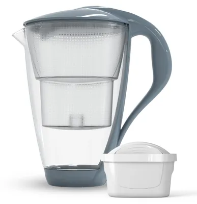 Zdjęcie produktu dla Szklany Dzbanek Filtrujący Dafi CRYSTAL LED 2 l Stalowy Wkład Unimax