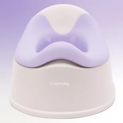 Produktbild von Töpfchen Toilettentrainer Kinder Töpfchen Kindertoilette Babytopf WC Toilettentrainer Anti-Rutsch weiß und violett Sun Baby