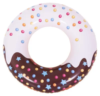 Produktbild von SunClub 37601 Aufblasbarer Schwimmring 103 cm, Donut, braun