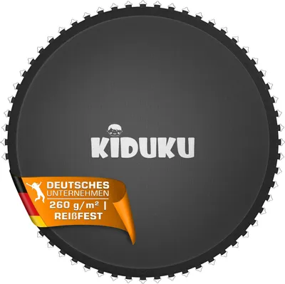 Obrázek produktu pro KIDUKU® trampolína skákací plachta Ø 427 cm / 72 očka | Náhradní skákací plachta odolná proti UV záření a povětrnostním vlivům | Příslušenství náhradní plachta zahradní trampolína | Skákací plachta trampolíny 260 g/m² PP