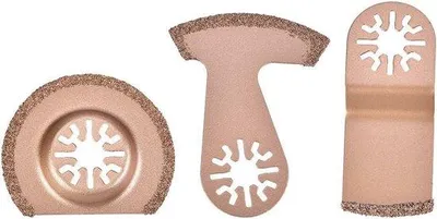 Produktbild von Universelle Oscillier-Segmente-Multitool mit Hartmetall-Sägeblatt für Böden, Ziegelputz und Beton