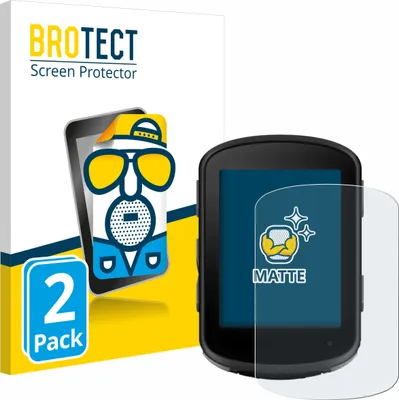 Produktbild von 2x BROTECT Schutzfolie für Garmin Edge 540 Solar Displayschutz Displayschutzfolie Folie Matt Entspiegelungsfolie