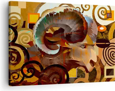 Produktbild von Bild auf Leinwand - Leinwandbild - Tier Abstraktion - 70x50cm - Wand Bild - Wanddeko - Wandbilder - Leinwanddruck - Bilder - Kunstdruck - Wanddekoration - Leinwand bilder - Wandkunst - AA70x50-4037