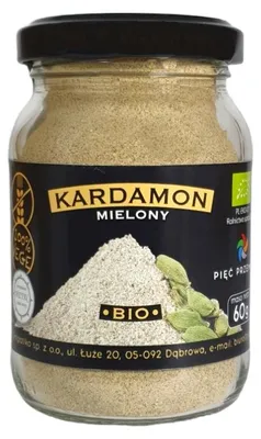 KARDAMON MIELONY BEZGLUTENOWY BIO 60 g - PIĘĆ PRZEMIAN