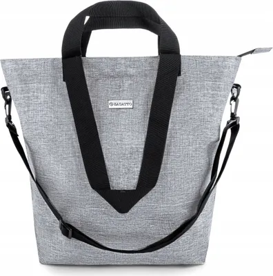Produktbild von Zagatto Qualität Shopper Tasche für Frauen große 34L Nero ZG622 Umhängetaschen Grau mit Schwarz Damenhandtasche Reisetaschen Einkaufstasche