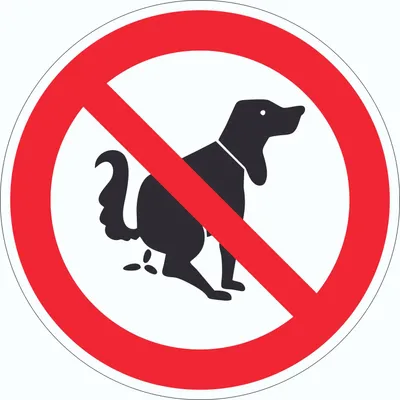 Produktbild von Hier ist kein Hundeklo Aufkleber Kreis Ø500mm