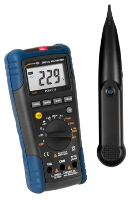 Produktbild von PCE LAN Tester PCE-LT 12 Amperemeter kontaktlose Spannungserkennung Messgerät