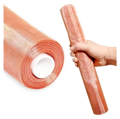 Produktbild von Kupfergewebe Gitter 32 cm × 7,5 m, 99,9% Reines Kupfernetz, 40 Maschen, Feines Gewebe