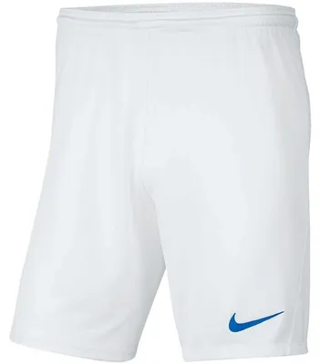 Productafbeelding van Nike - "Park III" voetbalshorts voor heren, model SX1058 (maat L), wit/blauw