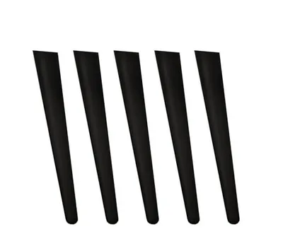 Image de Ensemble de 5 pieds pour meuble TV REFUGIO – noir