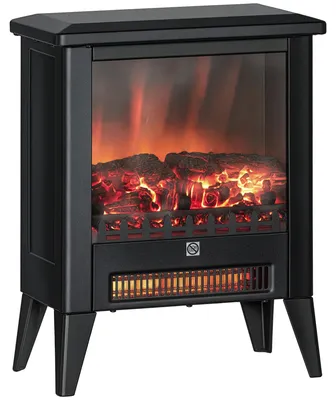 Obrázek produktu pro Elektrický krb HOMCOM 1800 W s topením a efektem plamenů LED