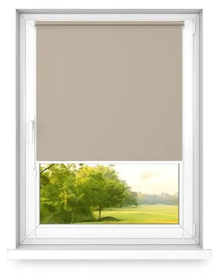 Produktbild von Time4blinds - Verdunklungsrollo ohne Bohren - Sandbraun - Rechts, 1000x1900mm