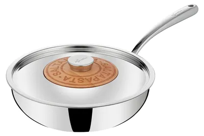 Produktbild von Lagostina Emozione Salta Pasta 11204042026 Sauteuse inkl. Deckel, Edelstahl, 26 cm Durchmesser, Induktionsherd-geeignet