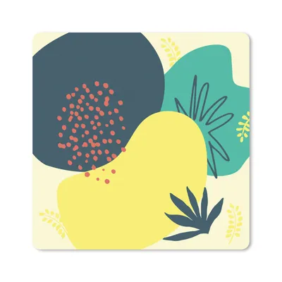 Produktbild von MuchoWow® Mauspad Mousepad Sommer - Flecken - Blätter 20x20 cm - Mousepads - Maus Mat - Pad - Mausunterlage - Desk Mat - Bureauartikeln