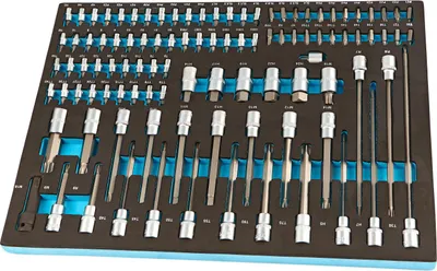 Immagine prodotto di Modulo con inserto in schiuma per carrelli portautensili, kit inserti 101 pezzi