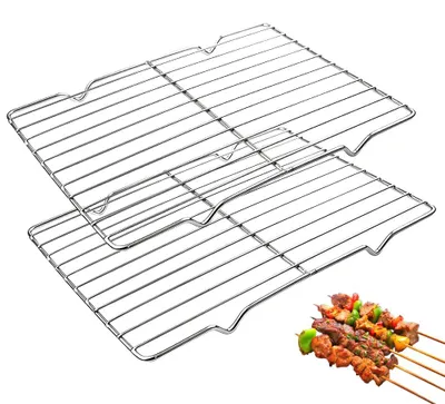 Kuchengitter 2er-Set, Eisen, 30 x 20,5 cm, Abkühlgitter