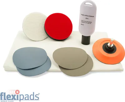 Produktbild von Sada Flexipads Kunststoff Kratzer Reparatur & Polieren Kit 75